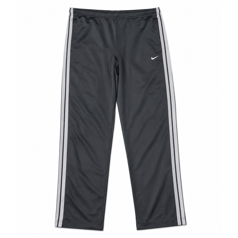 Nike Basketball Men's Pants M Logo Ankle Zip Vintage Stripe Swoosh Y2K T713 Gray